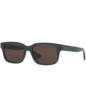 Gucci Rectangle Sunglasses - Blue