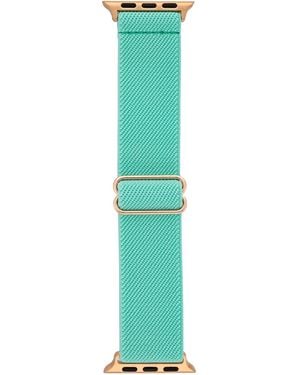WITHit Teal Woven Elastic Band Designed For Apple Watch 42mm (series 10 - Green