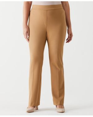 Rafaella Plus Size Boot Cut Pull-on Pant - Natural