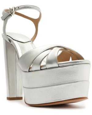 SCHUTZ SHOES Keefa High Platform Sandals - Gray