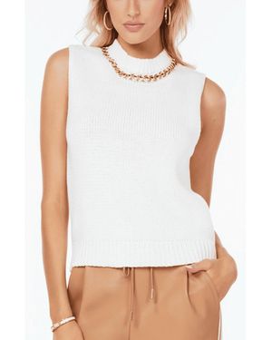 Bishop + Young Bishop + Young Bishop + Young Savoy Chain Detail Sweater Tank - White