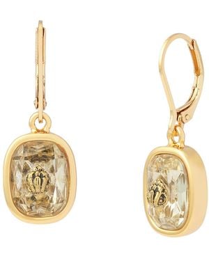 Kurt Geiger London Faux-stone Signature Eagle Drop Earrings - Metallic