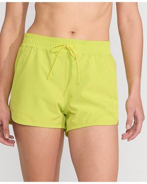 Lands' End 3" Packable Cover-up Swim Shorts - Yellow