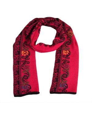 Simply Natural Anastasia Alpaca Scarf - Red