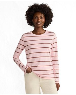 Lands' End Tall Relaxed Supima Cotton Long Sleeve Crew Neck T-shirt - Multicolor