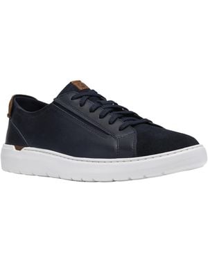 Clarks Flexwell Lace Low Top Leather Sneakers - Blue