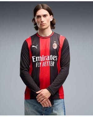 PUMA Black/red Ac Milan 2026/27 Home Replicalong Sleeves Jersey