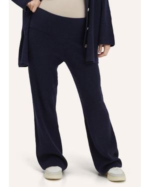 Nom Maternity Georgina Knit Pants - Blue