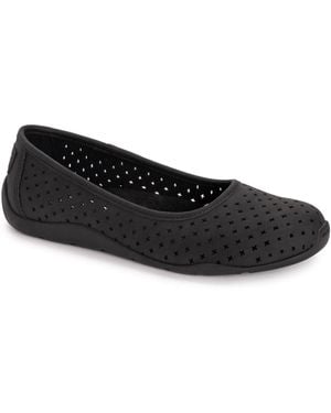 Muk Luks Solana Skimmer Flats - Black