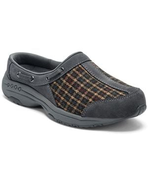 Easy Spirit Travelport Nautical Mule Walking Sneakers - Black