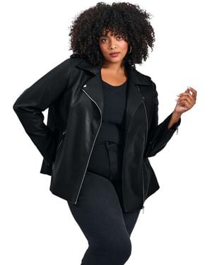 Avenue Jane Leather Jacket - Black