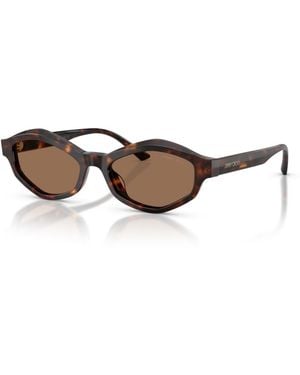 Jimmy Choo Geometric Sunglasses Jc5077u - Brown