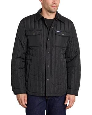 Izod Poly Shacket - Black