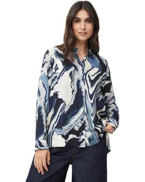 Masai Maimanja Long Sleeve Collared Shirt - Blue