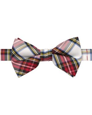 Hallmark Holiday Traditions Tartan Plaid Slim Bow Tie - Red