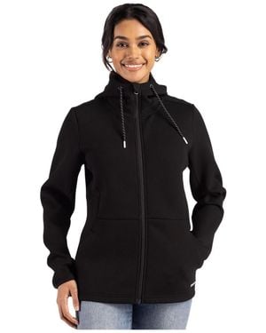 Cutter & Buck Roam Epic Comfort Recycled Full Zip Hooded Jacket - Black