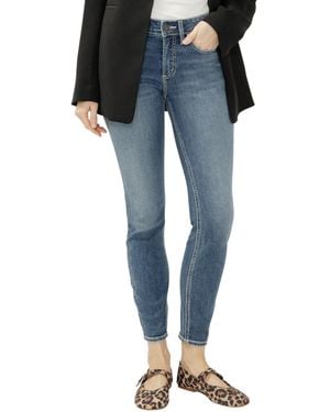 Silver Jeans Co. Suki Curvy Fit Mid-rise Medium Wash Jeans - Blue