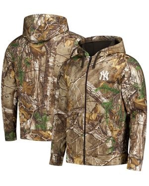 Dunbrooke New York Yankees Trophy Realtree Full-zip Hoodie - Brown