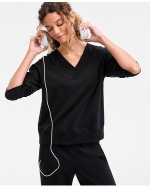 ID Ideology Fleece V-neck Sweatshirt - Black