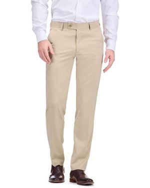 Gino Vitale Slim Fit Stretch Dress Pant - Natural