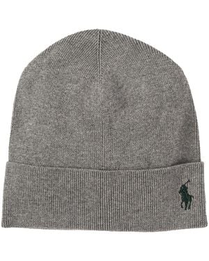 Polo Ralph Lauren Lightweight Cotton Beanie - Gray