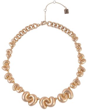 Laundry by Shelli Segal Tone Knotted Casting Collar Necklace Brass - Metallic