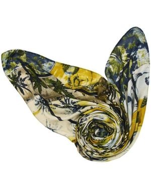 Desigual Rectangular Patterned Foulard - Green