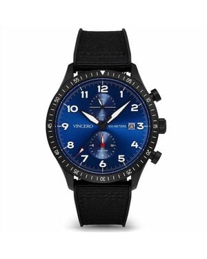 Vincero Graphite The Altitude Pilot Watch - Blue
