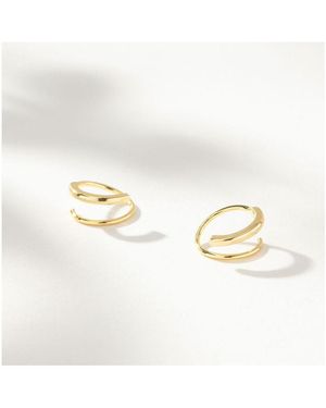 UNCOMMON JAMES 14k -plated Seeing Double Earrings - White