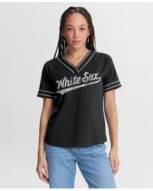Fanatics Black Chicago White Sox Diva Race Ahead Raglan V-neck T-shirt