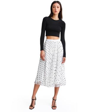 Belle & Bloom Mixed Feeling Reversible Skirt - White