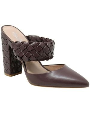 Charles David Micky Chunky High Heel Pump - Brown