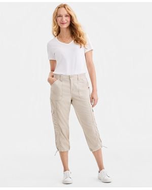 Style & Co. Petite Bungee-hem Capri Pants, Created For Macy's - Multicolor