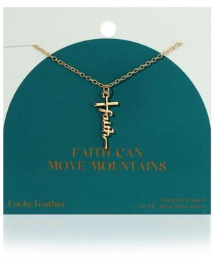 Lucky Feather Faith Collection Necklace - Green
