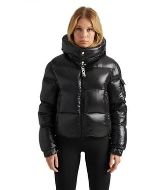 Jacket High Collar Puffer Jacket - Black