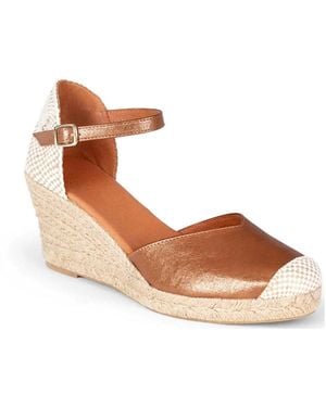 Menina Step Jimena Mid Strap Espadrille Sandal - Brown