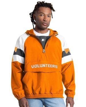 Starter Tennessee Volunteers Street Cut Half-zip Jacket - Orange