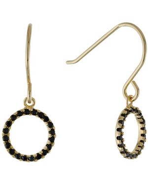 Giani Bernini Circle Drop Earrings - Black