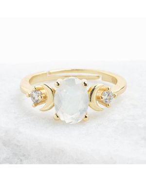 Starfish Project Starlight Moonstone Ring - White