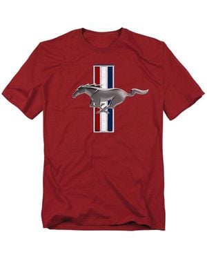 Mustang Logovision Ford Vintage Stripes T-shirt - Red