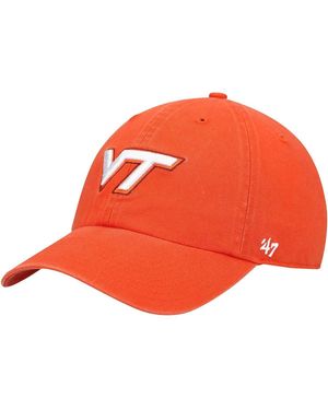 '47 Virginia Tech Hokies Vintage Clean Up Adjustable Hat - Orange