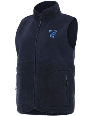 Antigua Villanova Wildcats Nostalgic Full-zip Vest - Blue