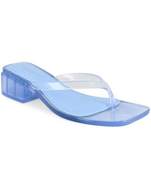 BCBGeneration Tassi Heeled Jelly Flip Flop - Blue