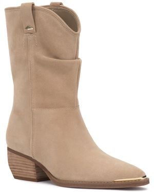 Vince Camuto Pezzra Western Boots - Brown