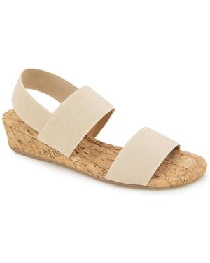Kensie Diana Wedge Sandal - Metallic