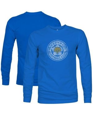 1863fc Leicester City Color Badge Long Sleeve T-shirt - Blue