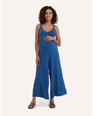 Nom Maternity Maternity Chelsea Jumpsuit - Blue