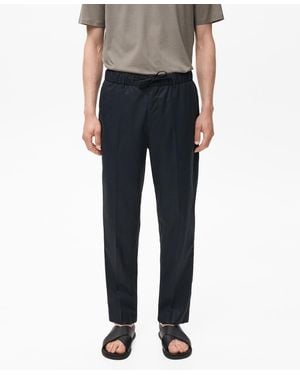 Mango Lyocell Cotton jogger Pants - Black