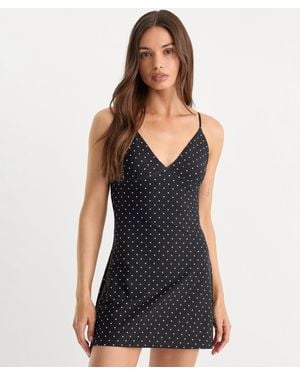 GOOD AMERICAN Nylon-blend Cami Mini Dress - Black