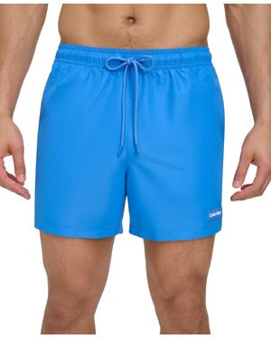 Calvin Klein Modern Euro 5" Volley Swim Trunks - Blue